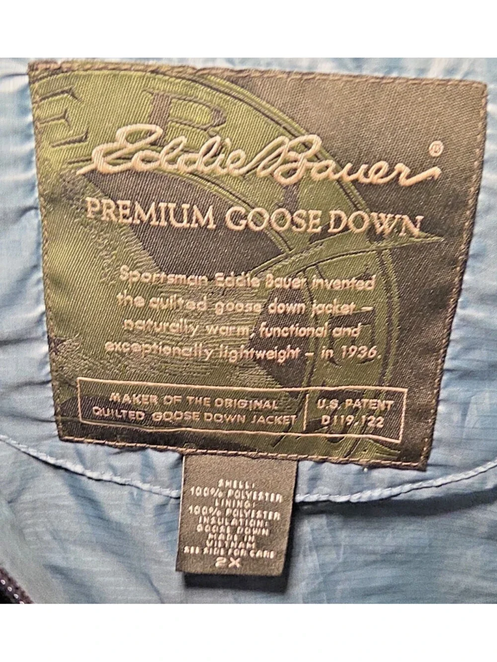 Vintage Style Eddie Bauer Premium Goose Down Vest Womens XXL Black Puffer